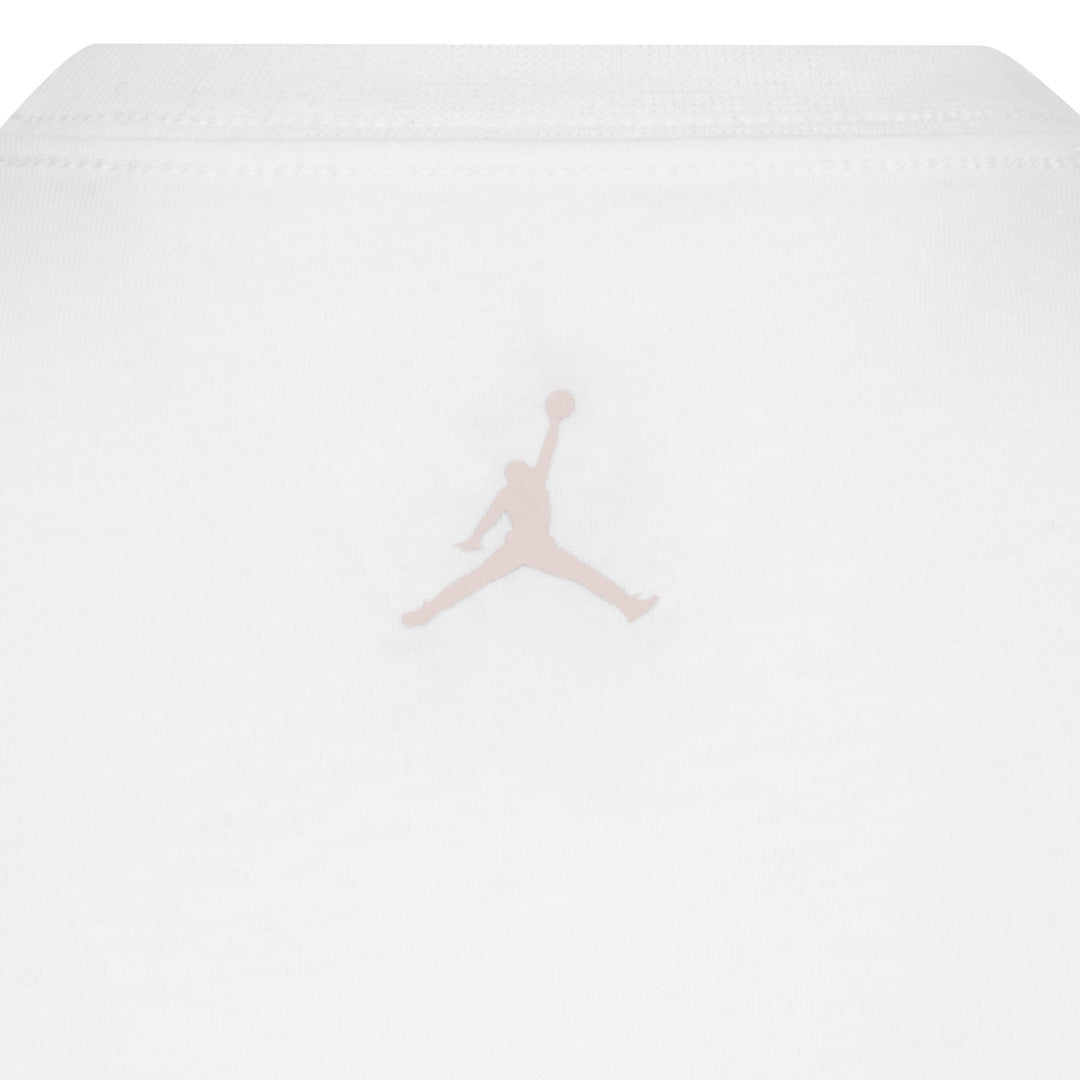 Jordan Girls 23 Spot Up Shooter White T-Shirt (Little Kids)