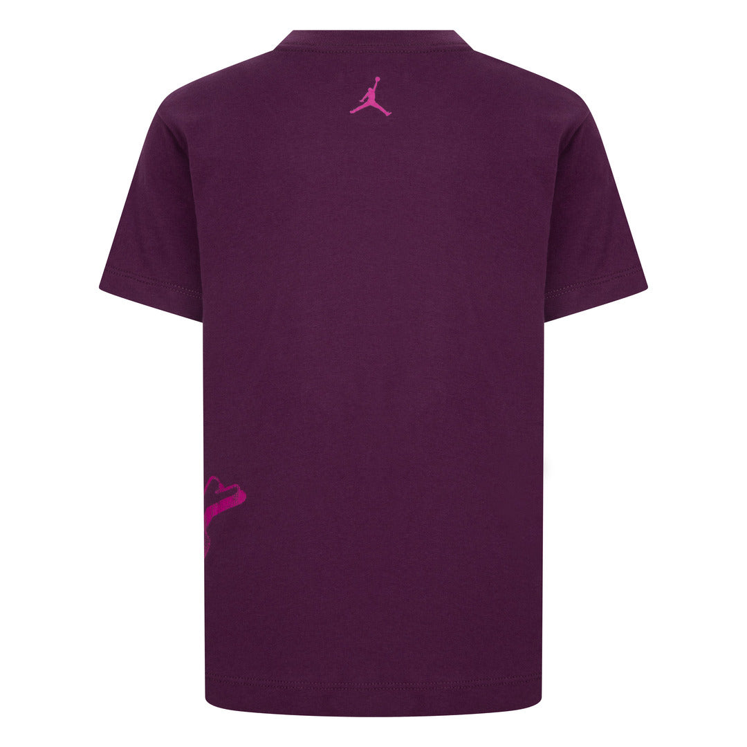 Jordan Girls 23 Spot Up Shooter Purple T-Shirt (Little Kids)