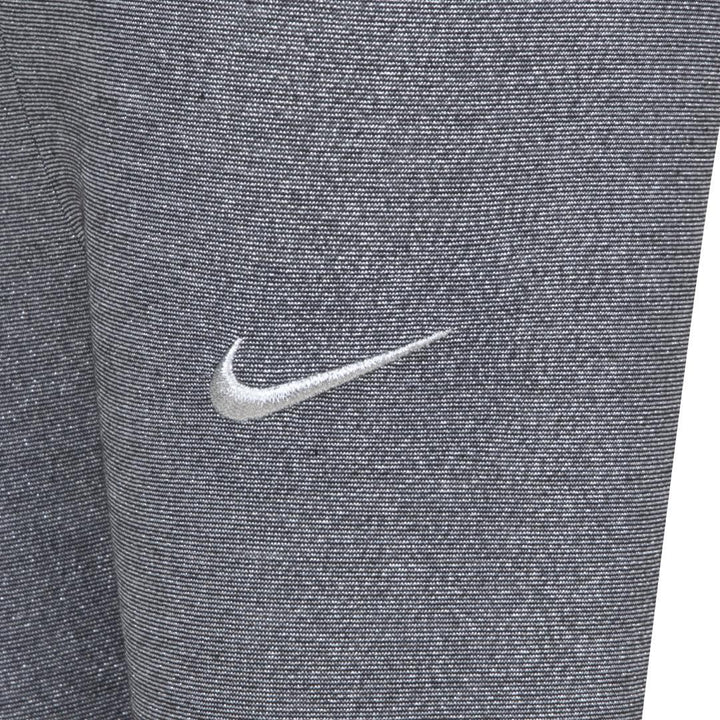 Nike Girls Shine Black Leggings (Little Kids)