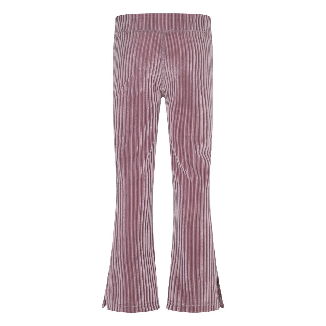 Nike Girls Flare Tights Cozy Rib Plum Pants (Little Kids)