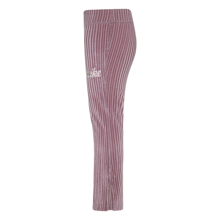 Nike Girls Flare Tights Cozy Rib Plum Pants (Little Kids)