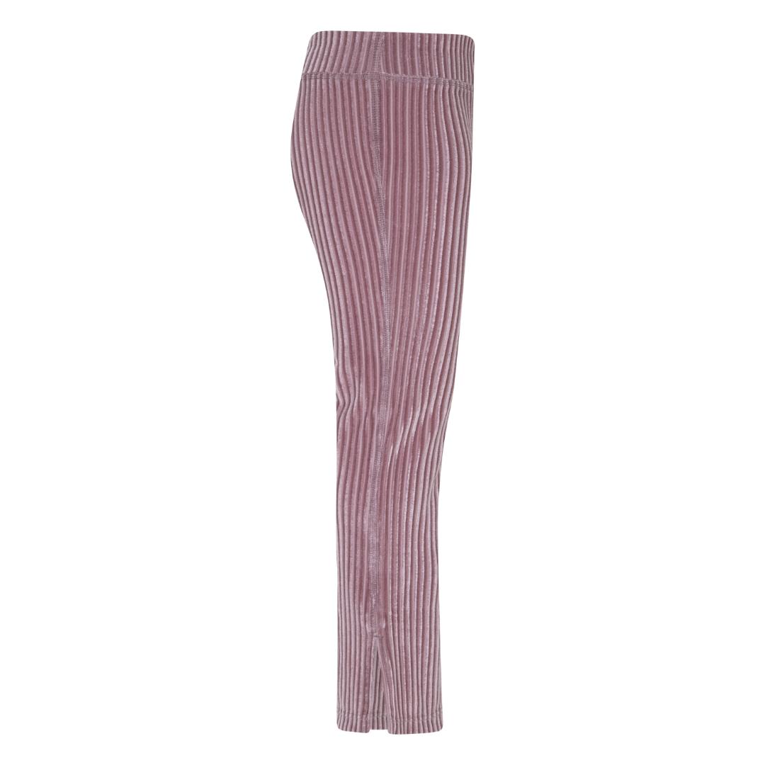 Nike Girls Flare Tights Cozy Rib Plum Pants (Little Kids)