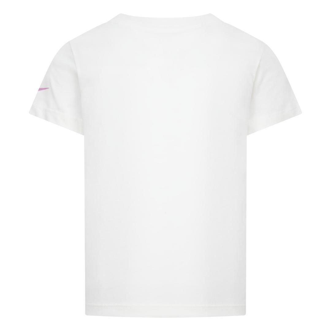 Nike Girls Swoosh Spirit White T-Shirt (Little Kids)