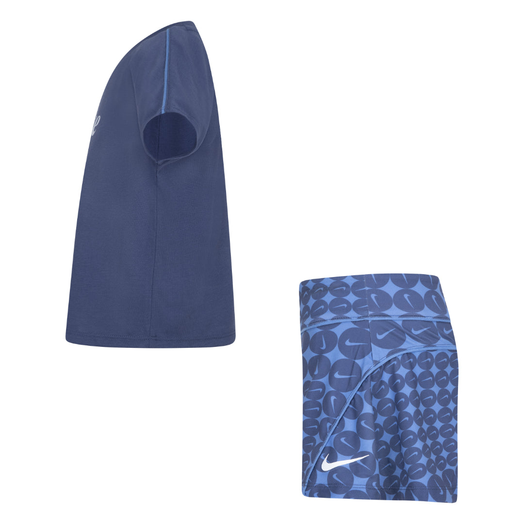 Nike Girls 2-Piece Essentials AOP T-Shirt & Scooter Skirt Set (Little Kids)