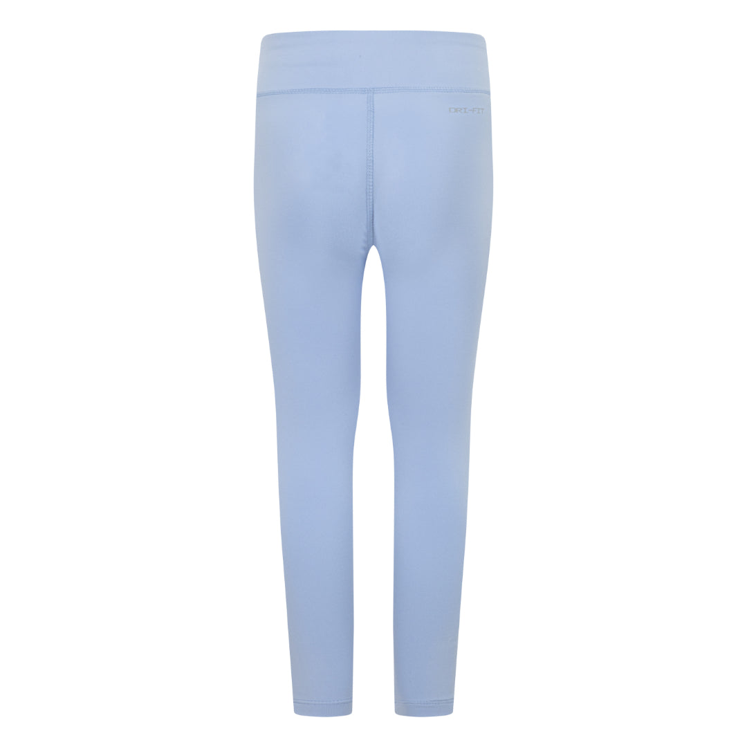 Nike Girls Swoosh Motion Dri-Fit Blue Leggings (Little Kids)