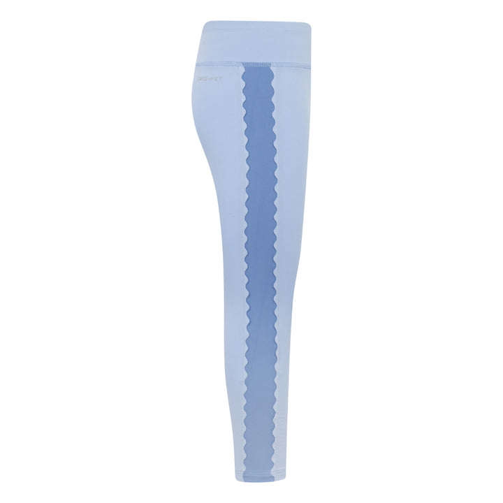 Nike Girls Swoosh Motion Dri-Fit Blue Leggings (Little Kids)