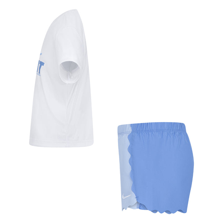 Nike Girls 2-Piece Swoosh Motion Wavy T-Shirt & Shorts Set (Little Kids)