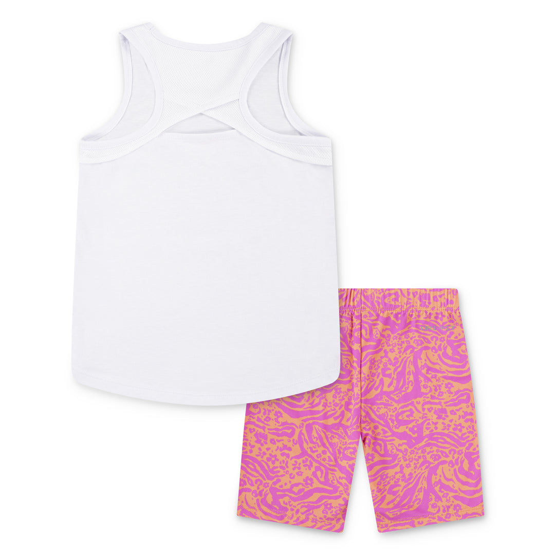 Nike Girls 2-Piece Wild Flower AOP T-Shirt & Bike Shorts Set (Little Kids)