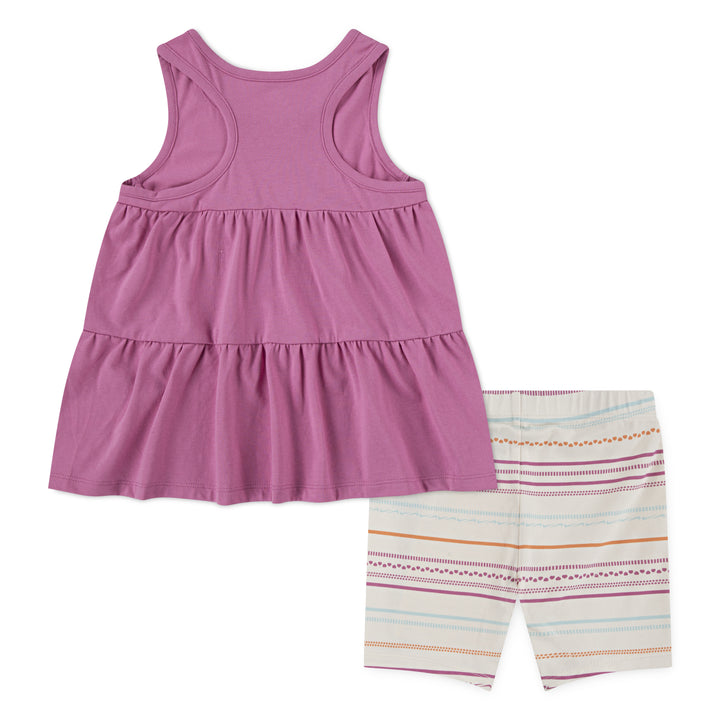 Nike Girls 2-Piece Sunny Swoosh Tanks & Shorts Set (Little Kids)