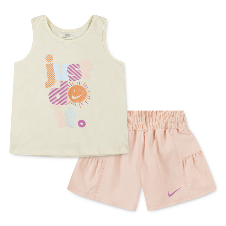 Nike Girls 2-Piece Sunny Swoosh Tank & Shorts Set (Little Kids)