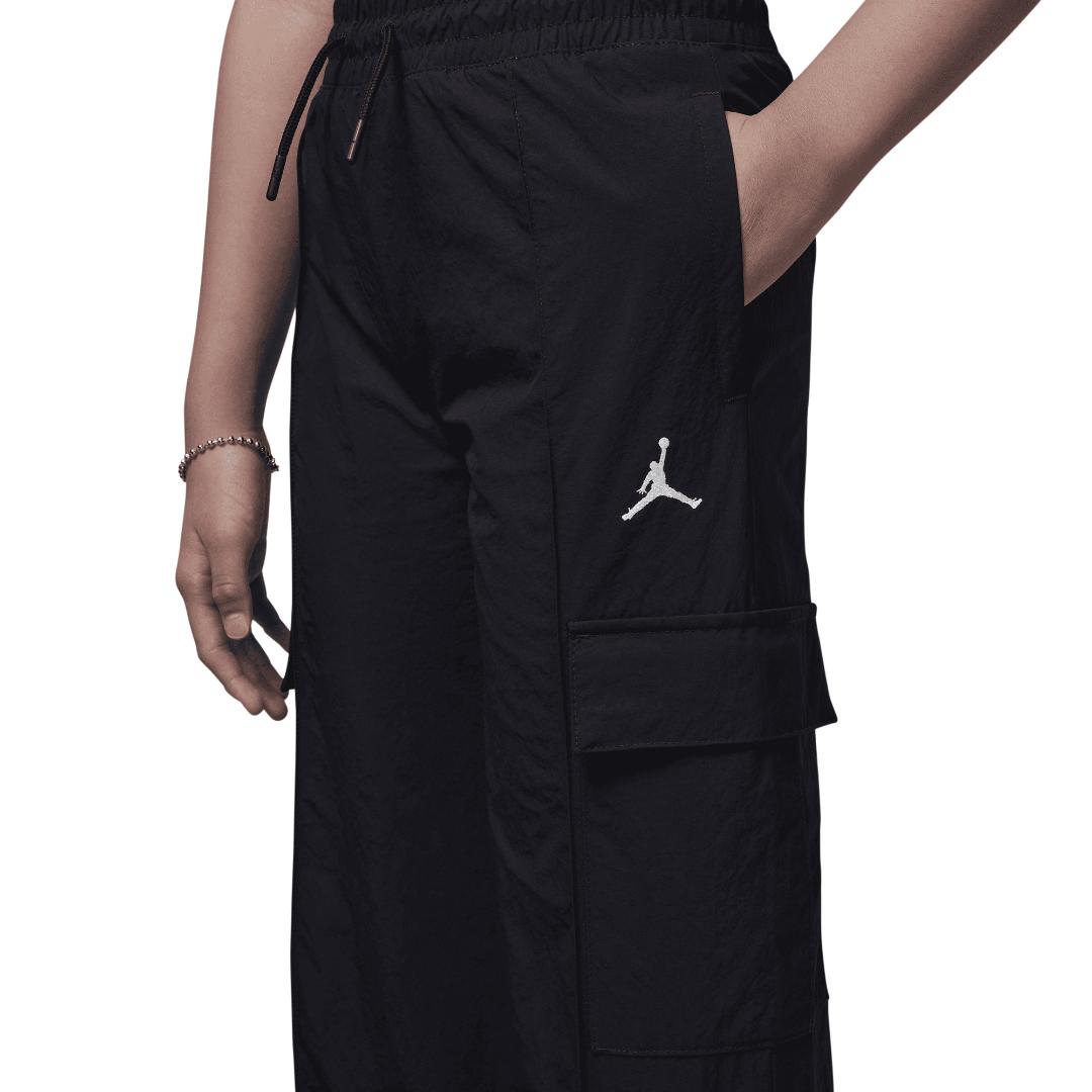 Jordan Girls Double Cargo Woven Black (Big Kids)