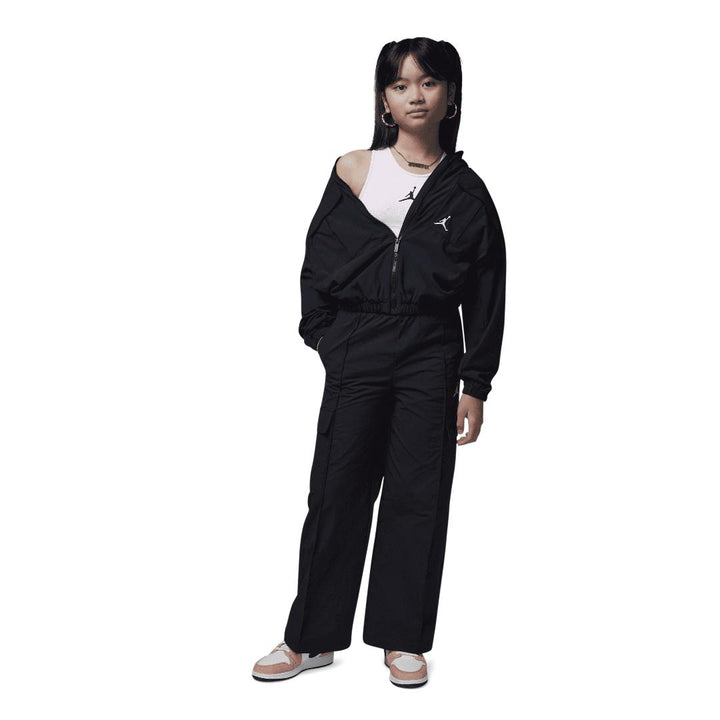 Jordan Girls Double Cargo Woven Black (Big Kids)