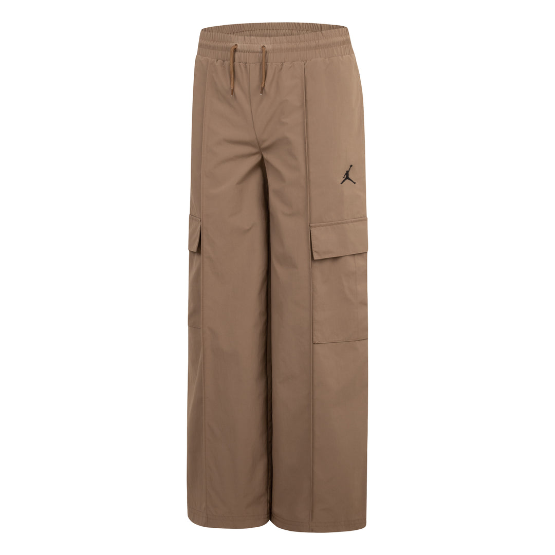 Jordan Girls Double Cargo Woven Brown Pants (Big Kids)