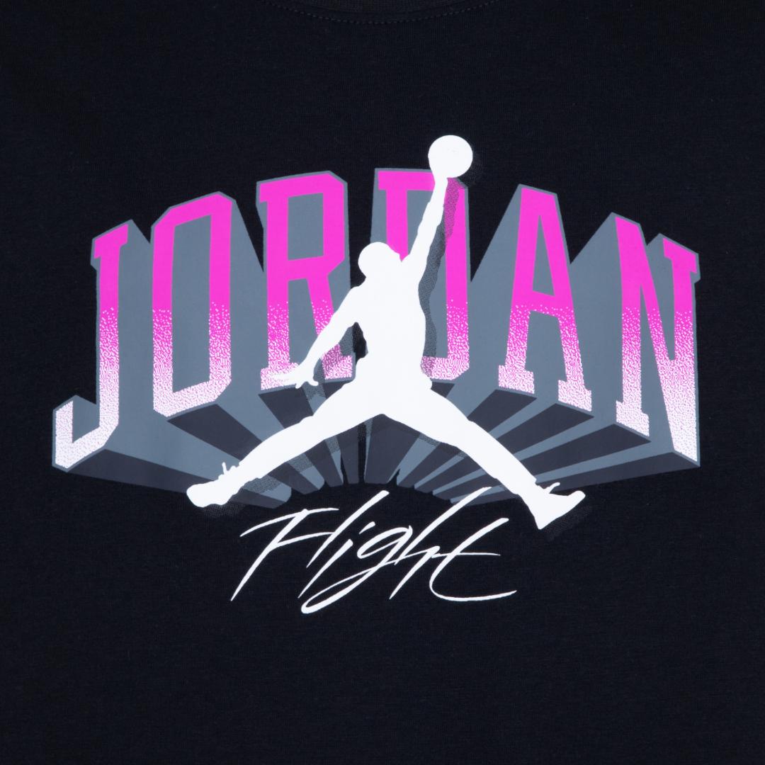 Jordan Girls Push Through Black T-Shirt (Big Kids)