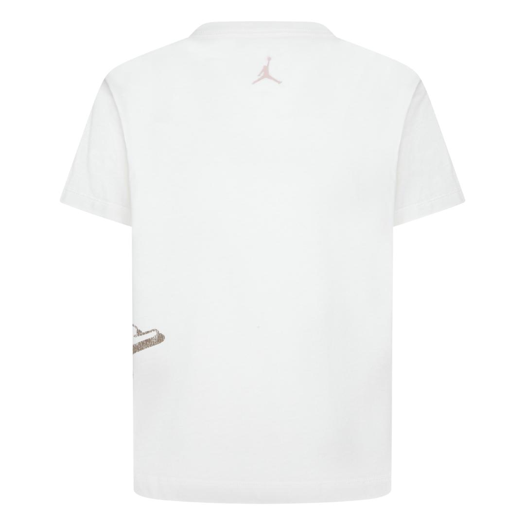 Jordan Girls 23 Spot Up Shooter White T-Shirt (Big Kids)
