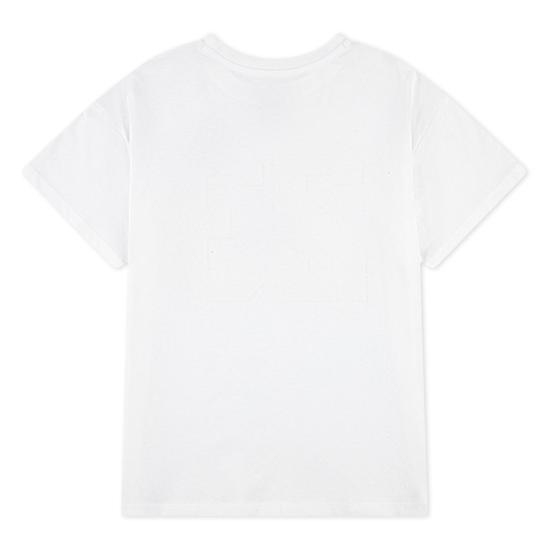 Jordan Girls Blue Jeans & Bling T-Shirt White (Big Kids)