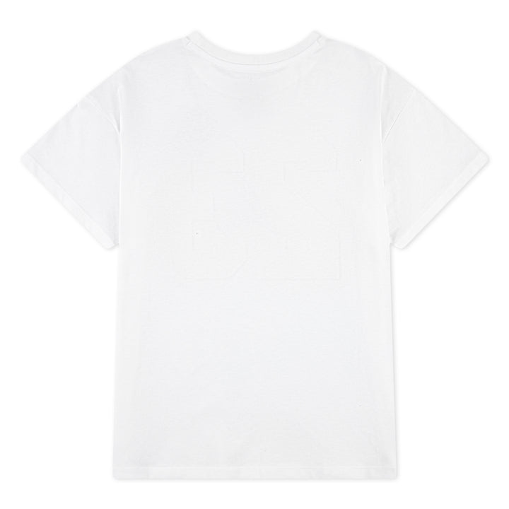 Jordan Girls Blue Jeans & Bling T-Shirt White (Big Kids)