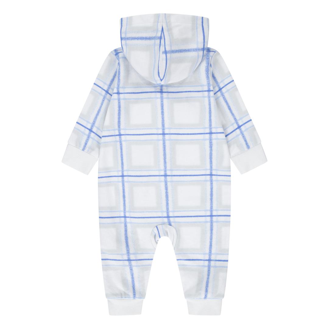 Jordan Brooklyn Essentials Holiday Coverall White Romper (Newborn)