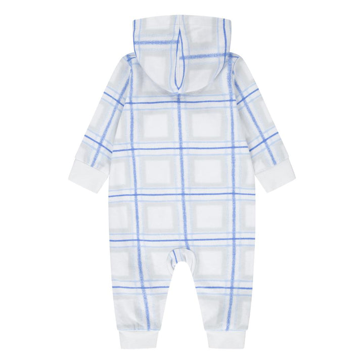 Jordan Brooklyn Essentials Holiday Coverall White Romper (Newborn)