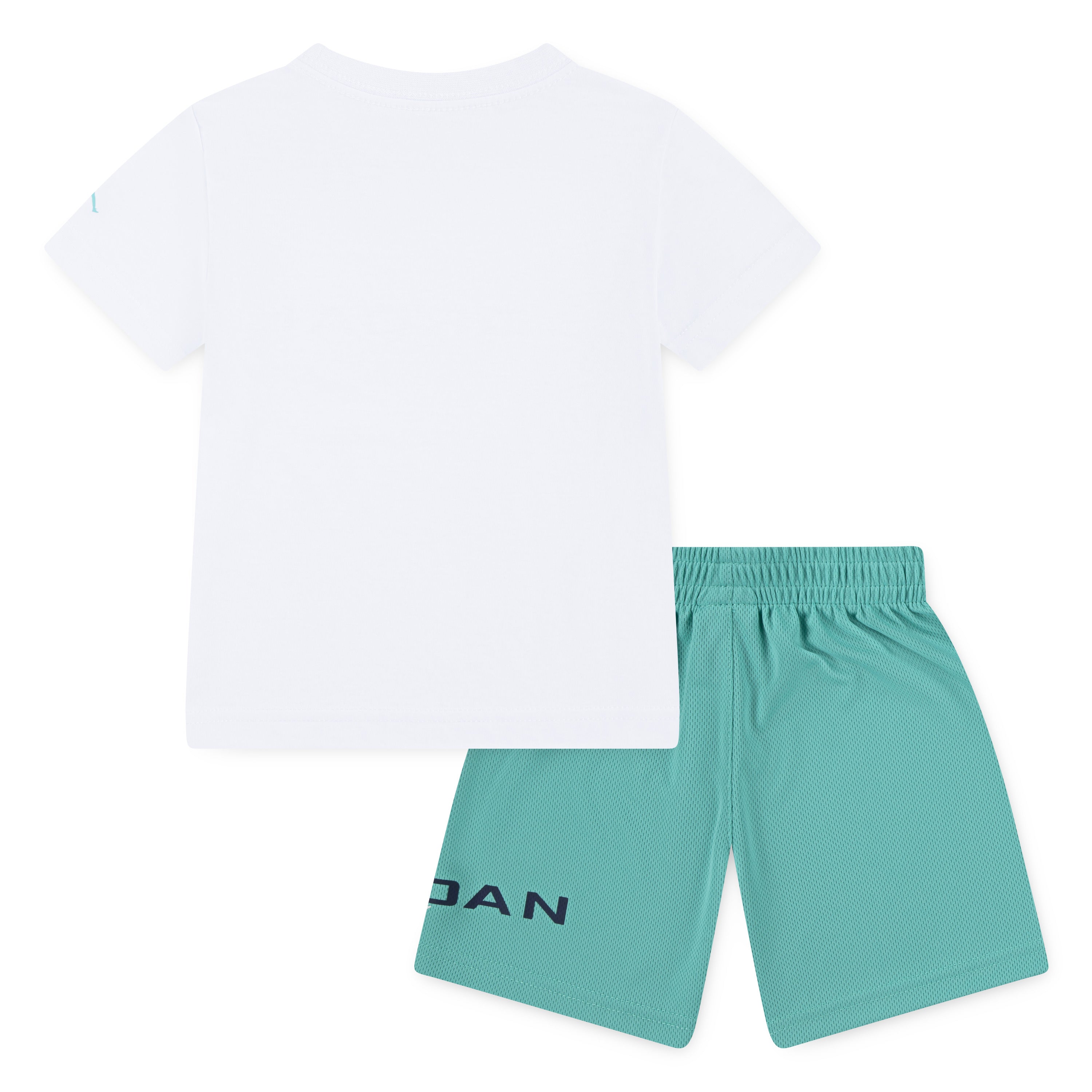 Jordan 2-Piece MJ Baseline T-Shirt & Teal Shorts Set (Toddler)