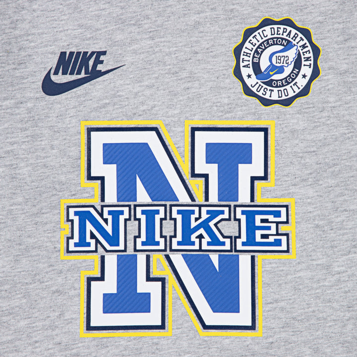 Nike Boys Athletics Long Sleeve T-Shirt Light Smoke Gray Heather (Toddler)