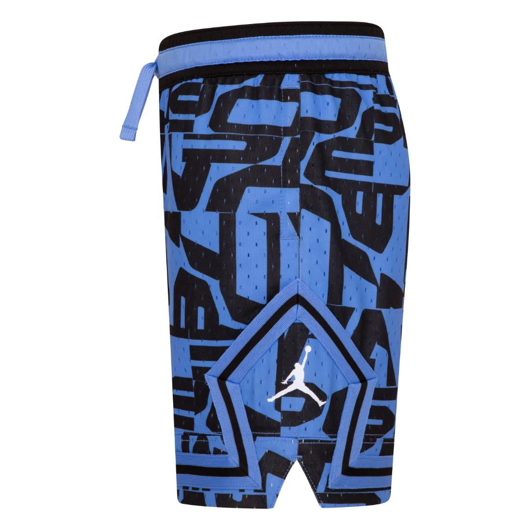 Jordan Boys MJ AOP Sport Diamond Blue Shorts (Little Kids)