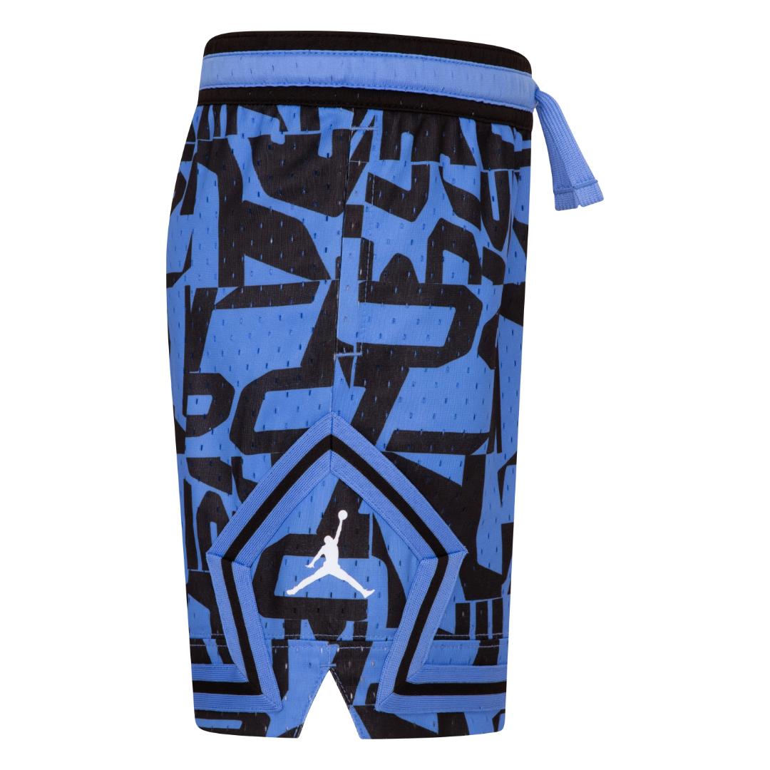 Jordan Boys MJ AOP Sport Diamond Blue Shorts (Little Kids)
