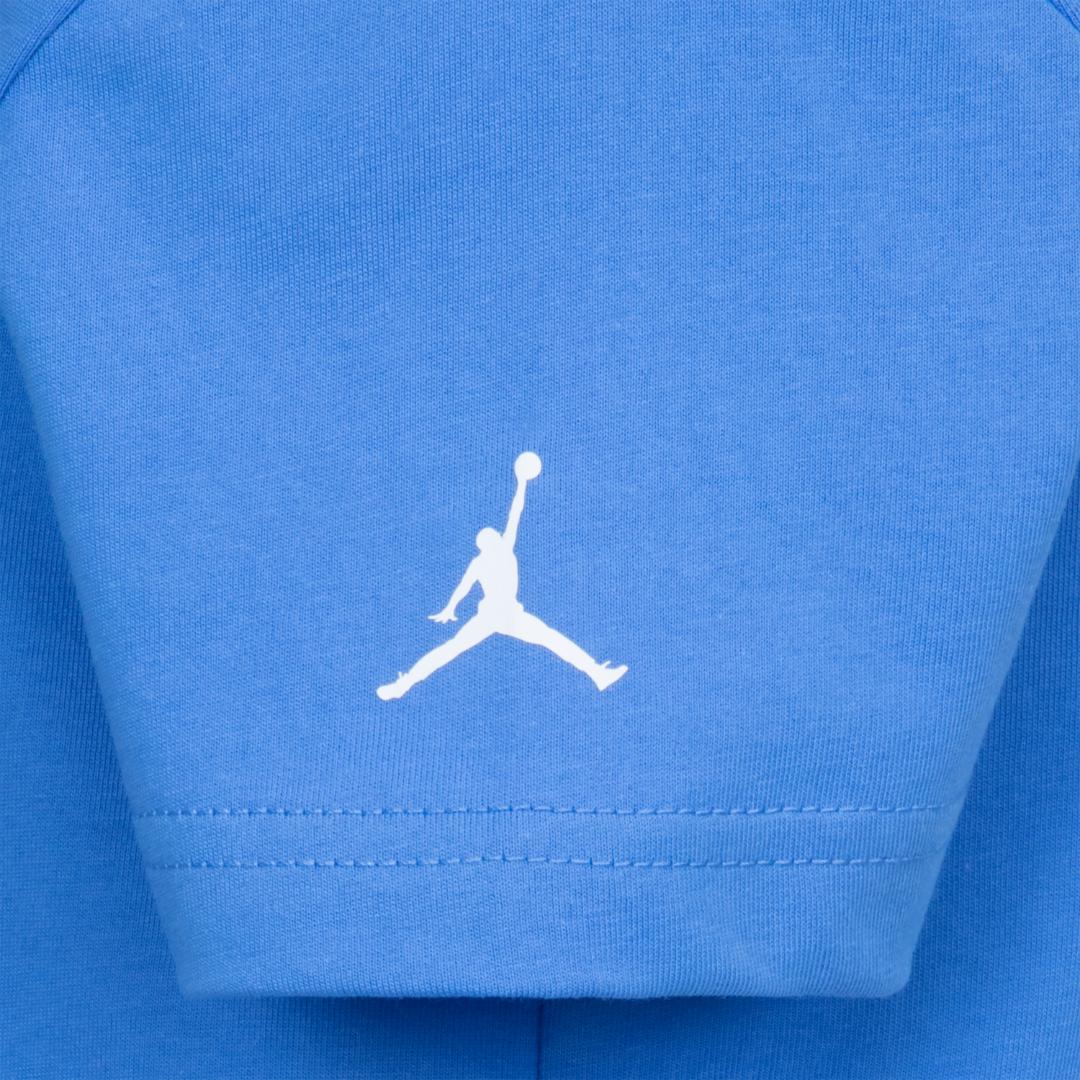 Jordan Boys Dri-Fit Sports Blue T-Shirt (Little Kids)