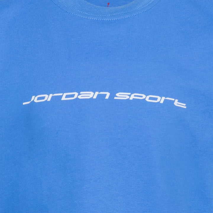 Jordan Boys Dri-Fit Sports Blue T-Shirt (Little Kids)