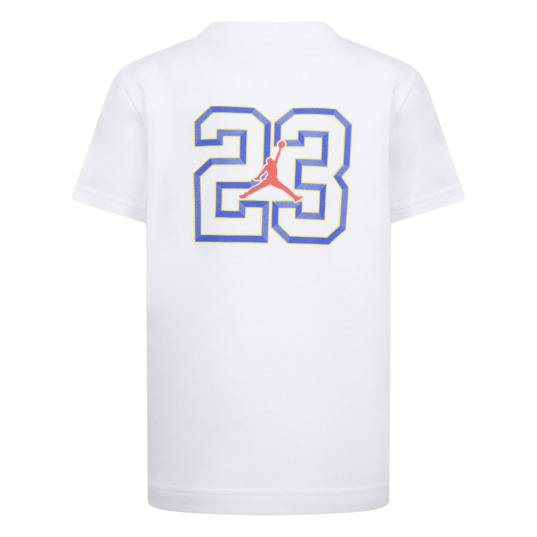 Jordan Boys Level Up White T-Shirt (Little Kids)
