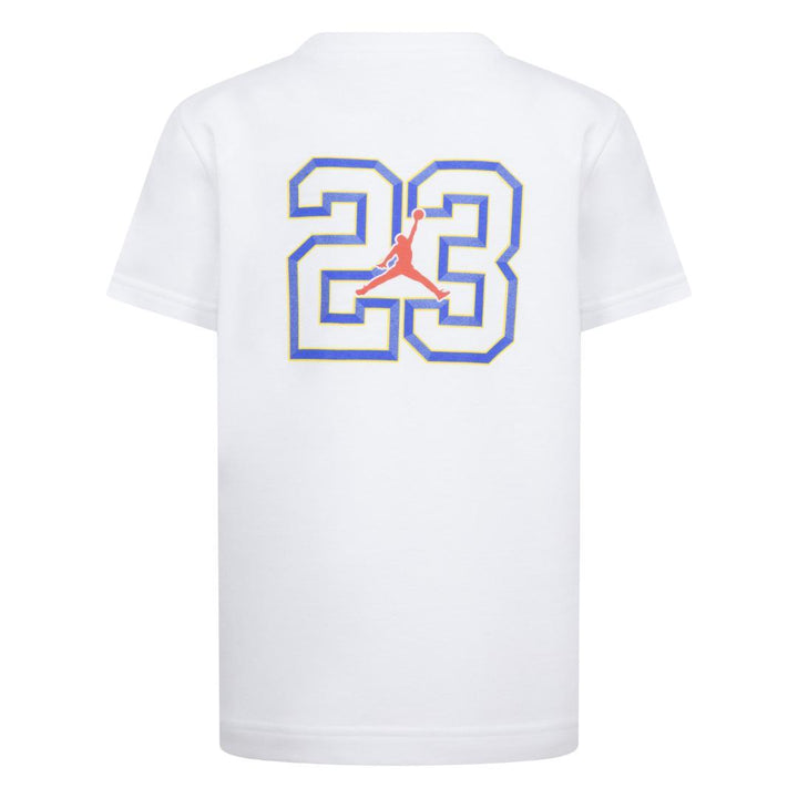 Jordan Boys Level Up White T-Shirt (Little Kids)