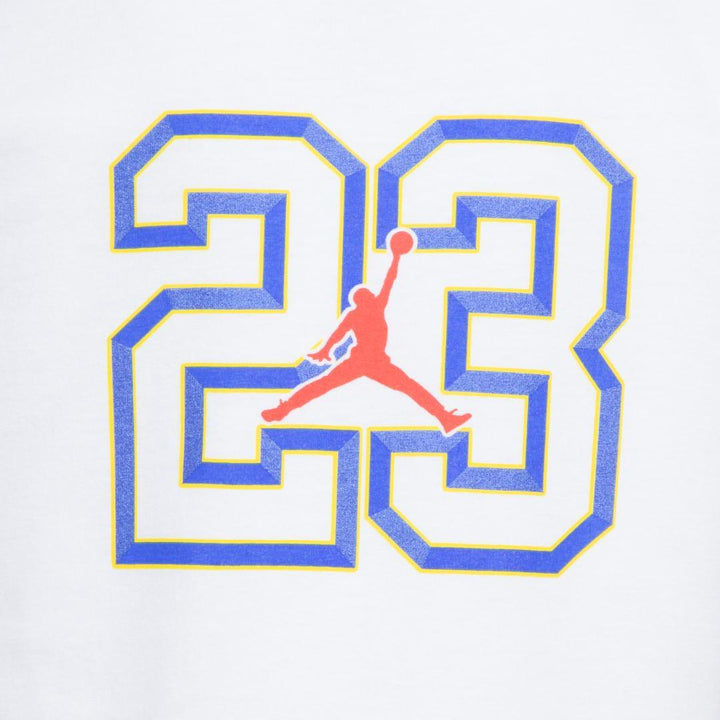 Jordan Boys Level Up White T-Shirt (Little Kids)