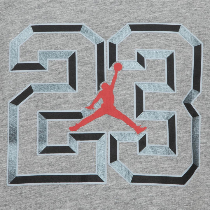 Jordan Boys Level Up Grey T-Shirt (Little Kids)