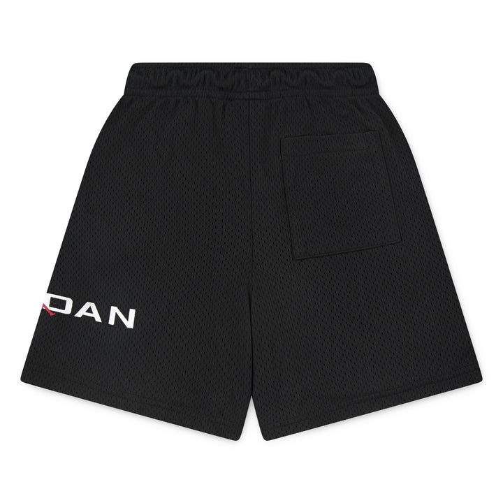 Jordan Boys MJ Baseline Mesh Black Shorts (Little Kids)