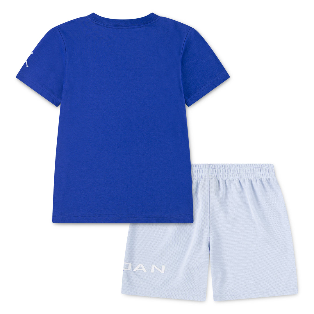 Jordan Boys 2-Piece MJ Baseline Blue T-Shirt & Shorts Set (Little Kids)