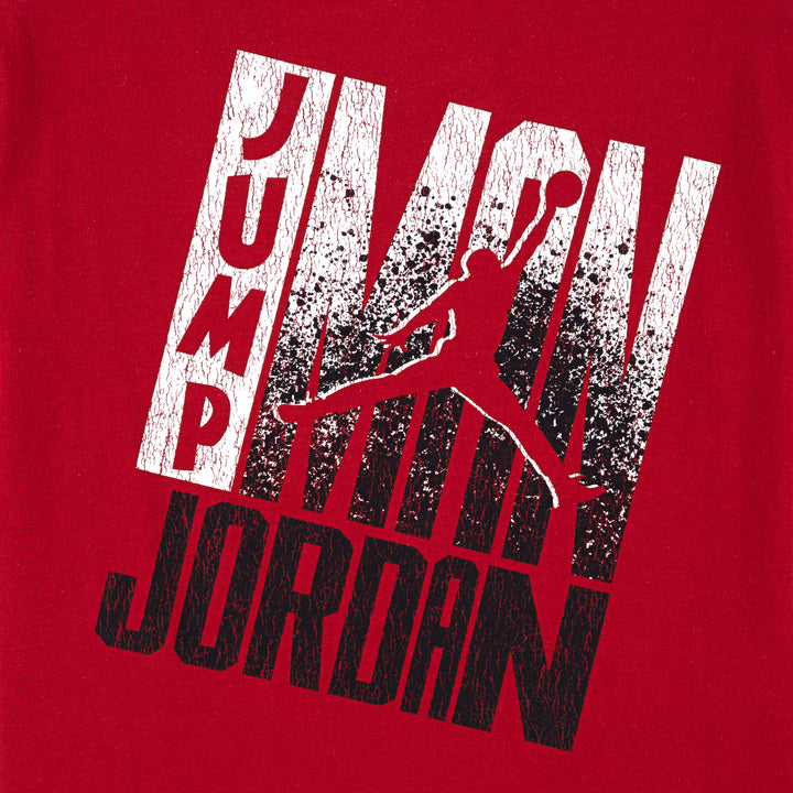 Jordan Boys Jumpman Back T-Shirt Gym Red (Little Kids)