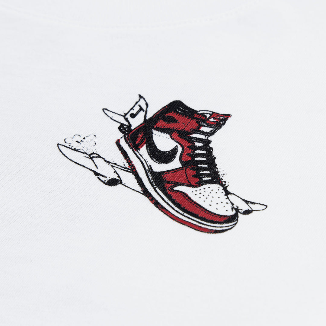 Jordan Boys Varsity Split T-Shirt White (Little Kids)
