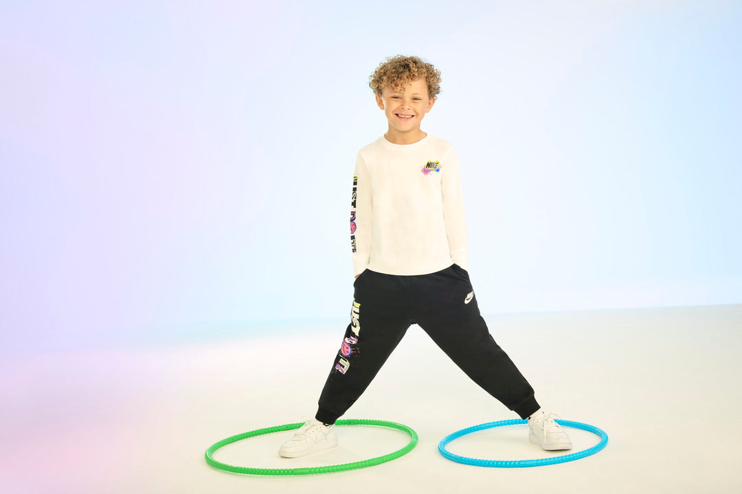 Nike Boys Sportswear Express Yourself Black Joggers (Little Kids)