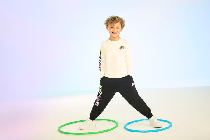 Nike Boys Sportswear Express Yourself Black Joggers (Little Kids)