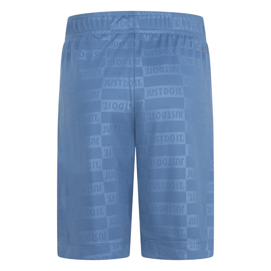 Nike Boys Sportswear Textured Club Dri-Fit Blue Shorts (Little Kids)
