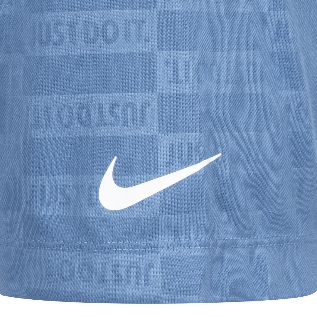 Nike Boys Sportswear Textured Club Dri-Fit Blue Shorts (Little Kids)