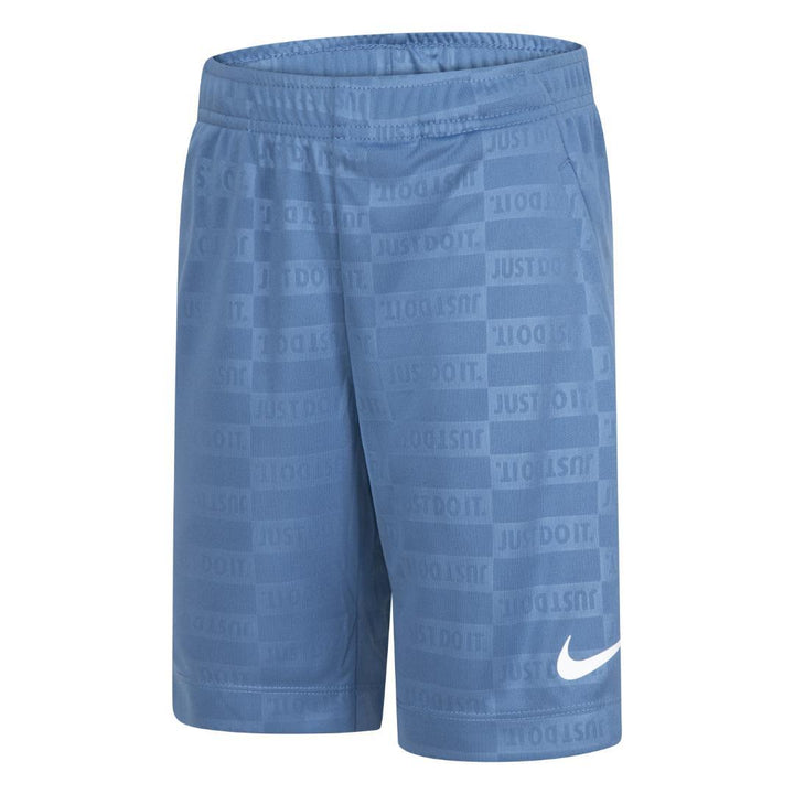 Nike Boys Sportswear Textured Club Dri-Fit Blue Shorts (Little Kids)