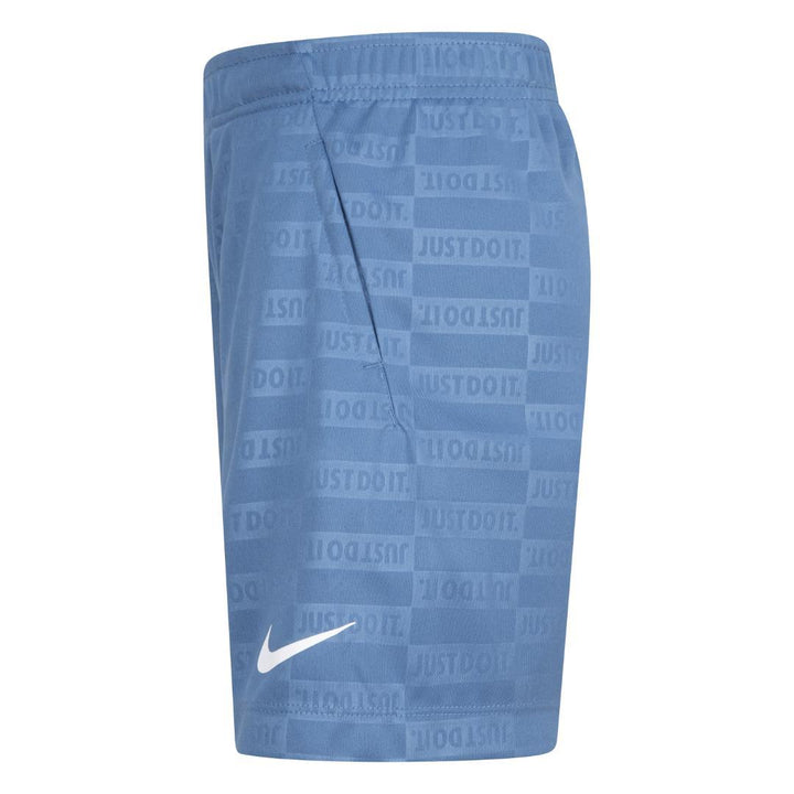 Nike Boys Sportswear Textured Club Dri-Fit Blue Shorts (Little Kids)
