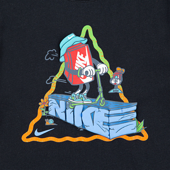 Nike Boys Boxy Scooter T-Shirt Black (Little Kids)