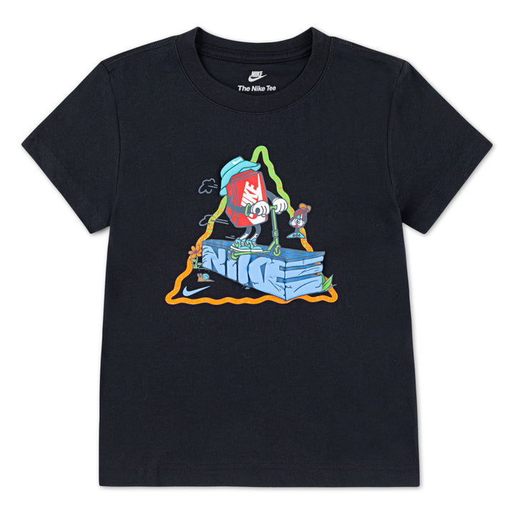 Nike Boys Boxy Scooter T-Shirt Black (Little Kids)