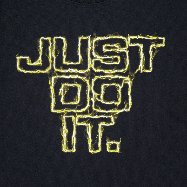 Nike Boys Lightning Just Do It Black T-Shirt (Little Kids)
