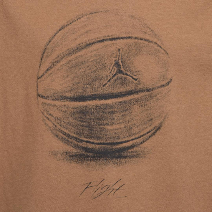 Jordan Boys Game of Flight Brown T-Shirt (Big Kids)