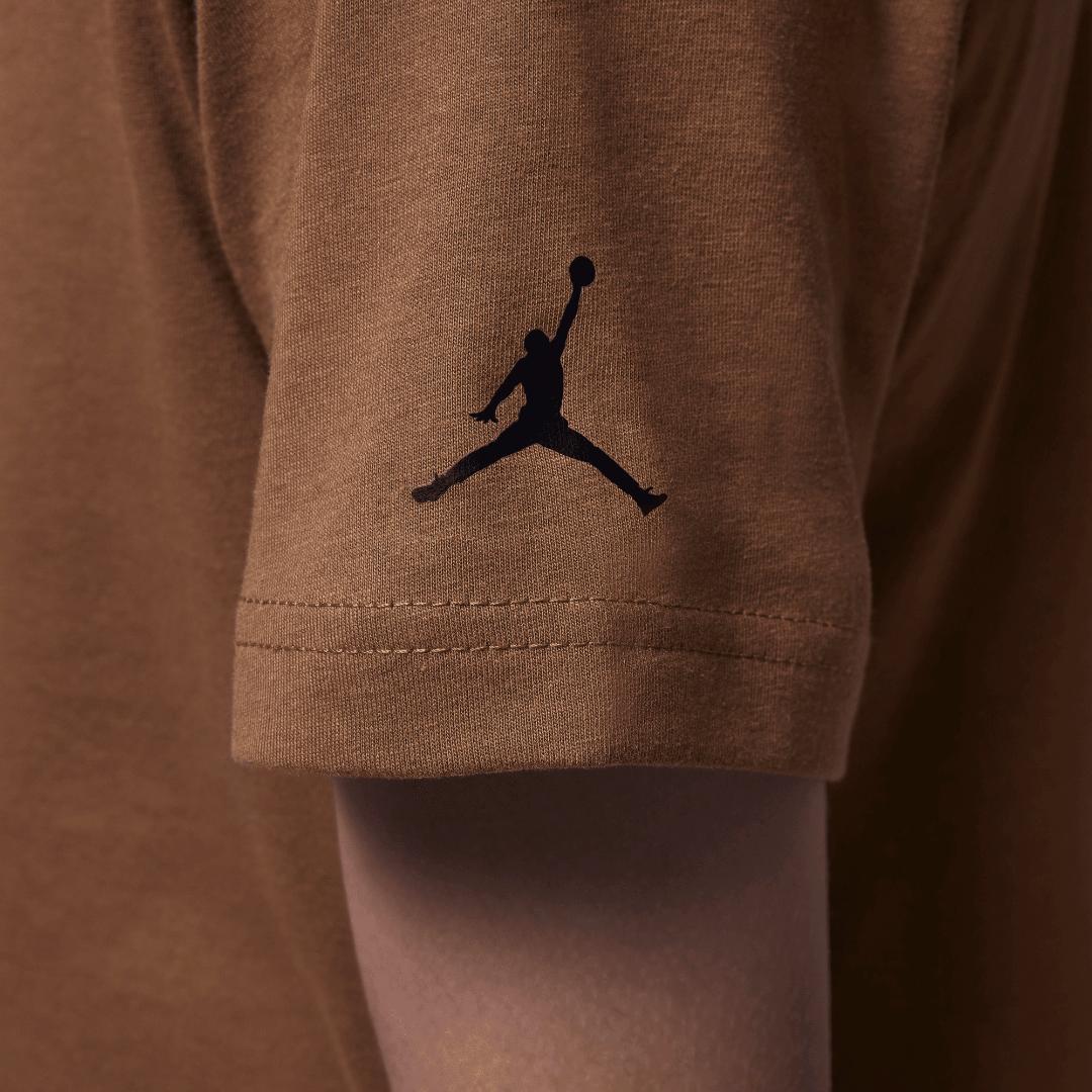 Jordan Boys Game of Flight Brown T-Shirt (Big Kids)