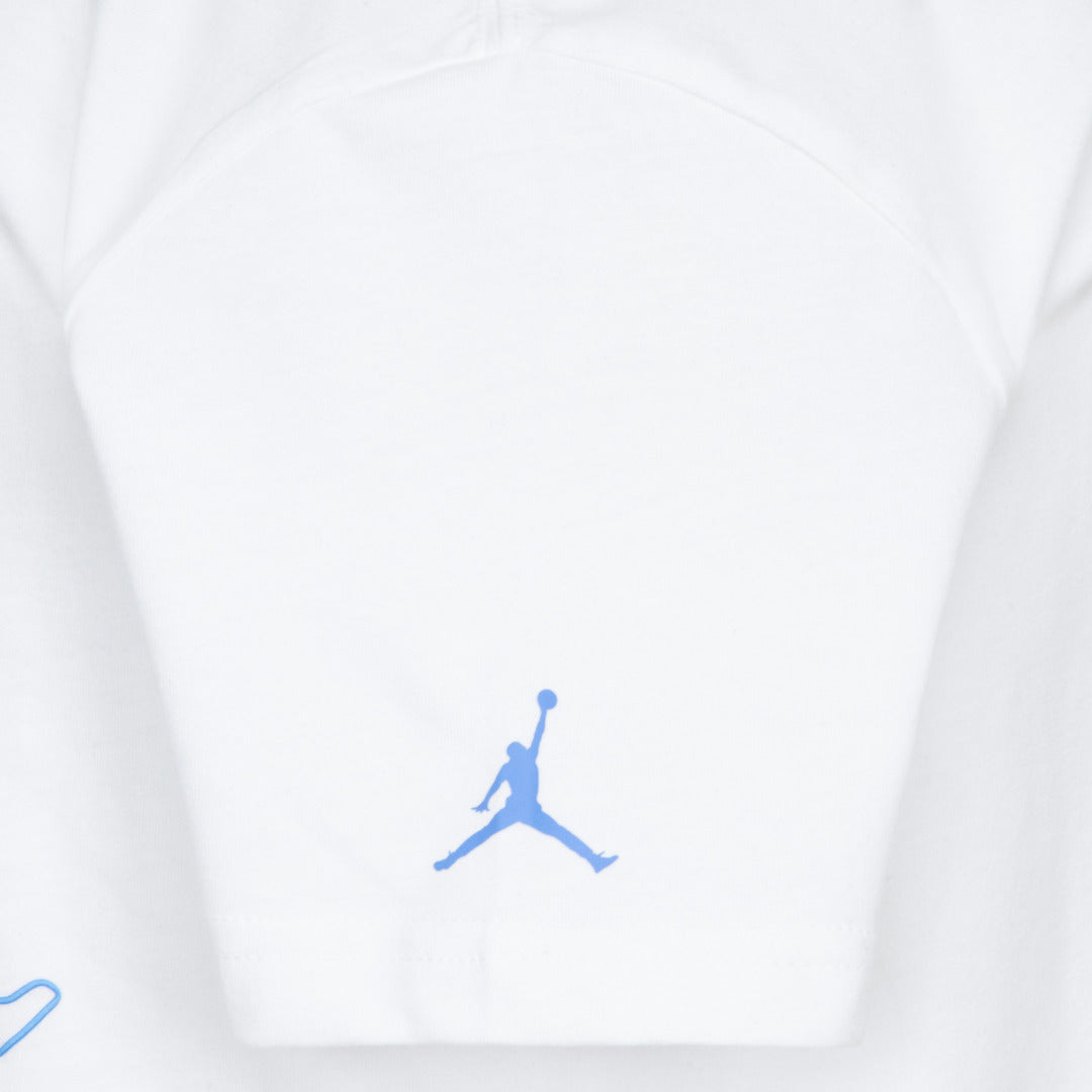 Jordan Boys Jumpman Plaid Print White T-Shirt (Big Kids)