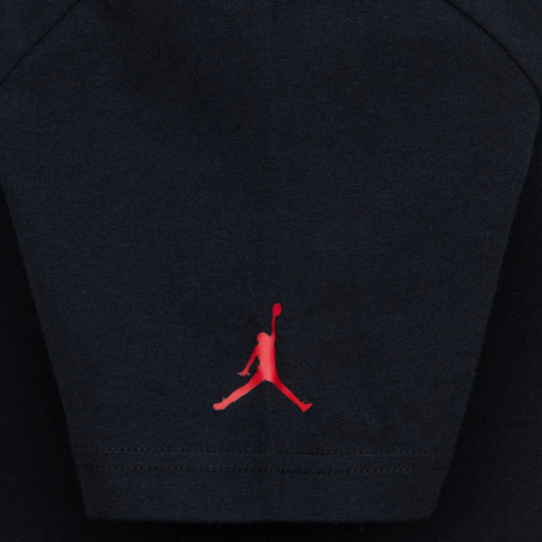 Jordan Boys Jumpman Plaid Print Black T-Shirt (Big Kids)